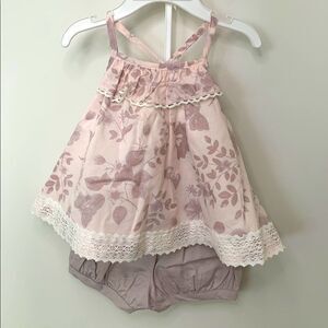 Catherine Malandrino Mini Baby tank and shorts set